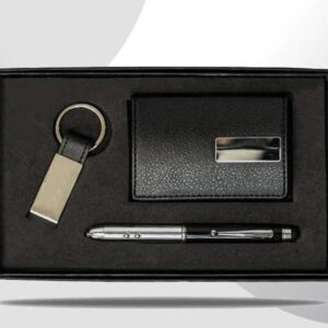 Pokebond — Gift set With Leatherette Card case multi-functional metal pen & keychain