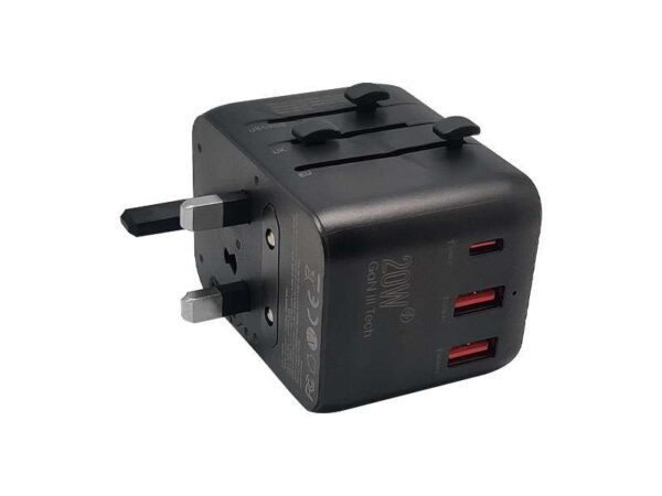 World Travel Adapter — with 20W PD (2 USB & 1 Type-C) - Image 4