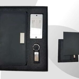 Travel set go — With leatherette Passport holder, metal luggage tag, & key chain