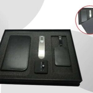 Voyager set — With passport case travel wallet, digital luggage scale, travel adaptor & luggage tag