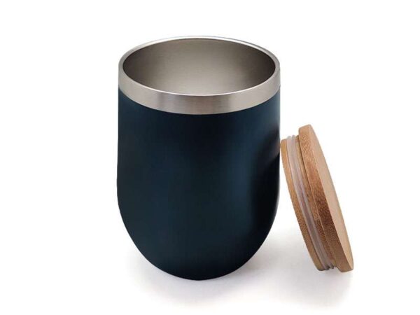 B-URT — Stainless steel double wall cup with bamboo lid - Image 8