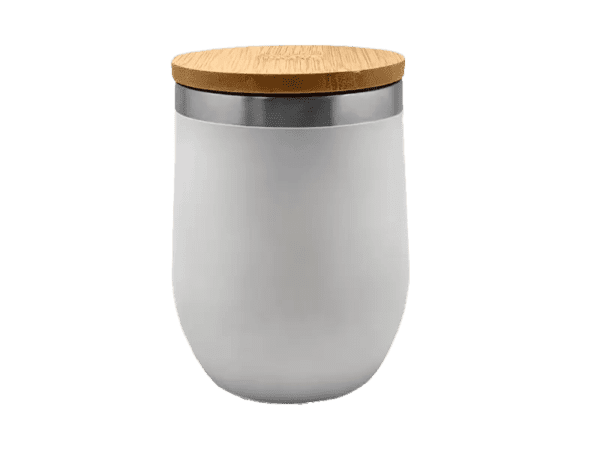 B-URT — Stainless steel double wall cup with bamboo lid - Image 5