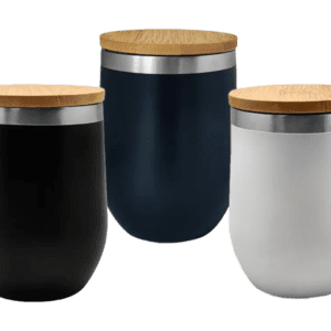 B-URT — Stainless steel double wall cup with bamboo lid