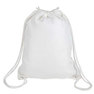 Drawstring bag — White Lightweight