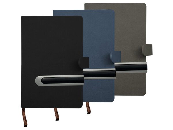 Baino — A5 Thick Notebook with Sliding Slot for Pen
