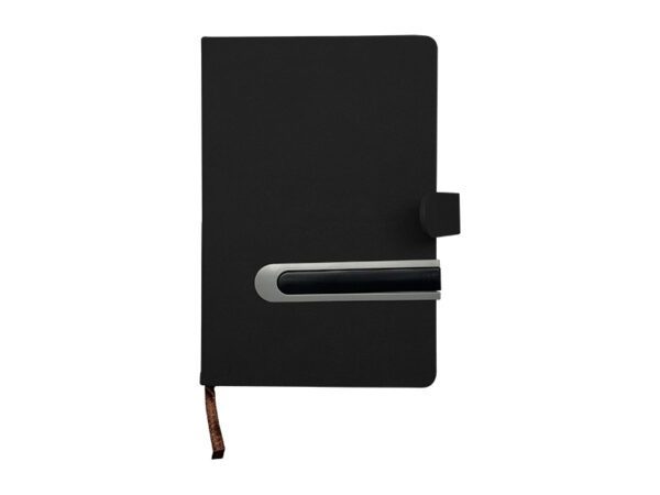Baino — A5 Thick Notebook with Sliding Slot for Pen - Image 3