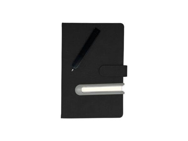 Baino — A5 Thick Notebook with Sliding Slot for Pen - Image 4