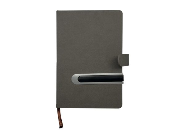 Baino — A5 Thick Notebook with Sliding Slot for Pen - Image 7