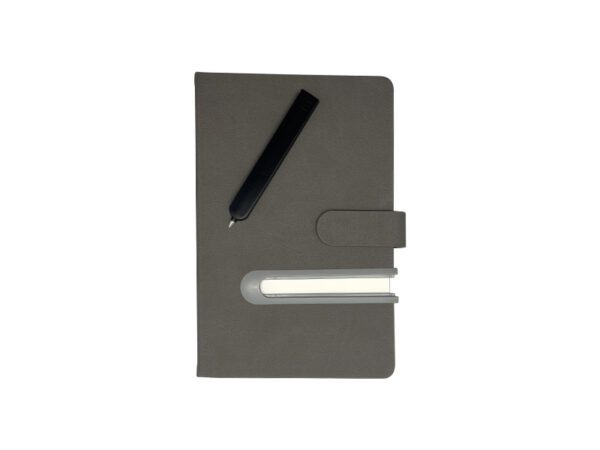 Baino — A5 Thick Notebook with Sliding Slot for Pen - Image 8
