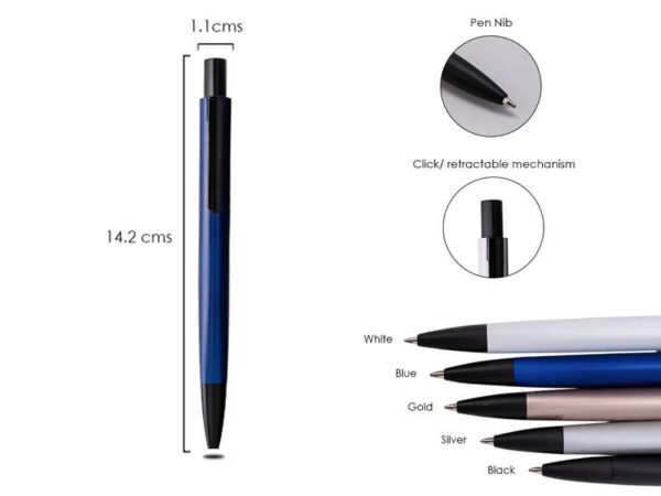 Prisma — Blue Triangle body ball point metal pen - Image 2