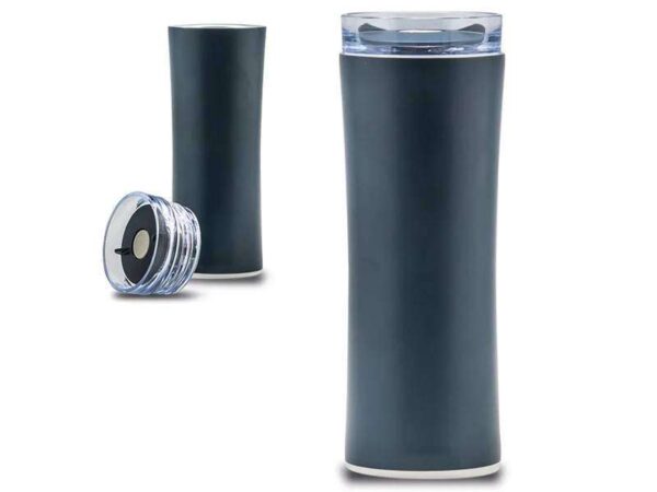 Rotour — Blue (450 ml) Double walled stainless steel bottle - Image 2