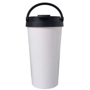 Timcof — White (500ml) Double wall stainless Steel Coffee Mug
