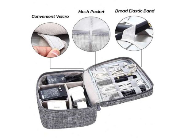 Casey — Grey Accessory pouch - Image 3