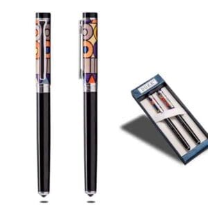 Ethiop Penset — Colourful fountain pen & roller pen set