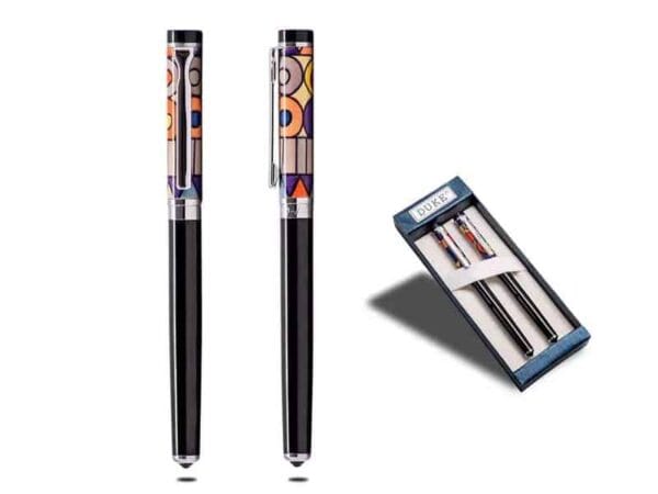 Ethiop Penset — Colourful fountain pen & roller pen set