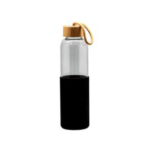 Cristem — Black (550ml) ♻️Eco-friendly borosilicate glass bottle