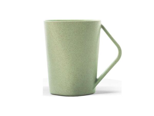 Eco Bran — Green (350ml) ♻️Biodegradable Wheat fiber mug