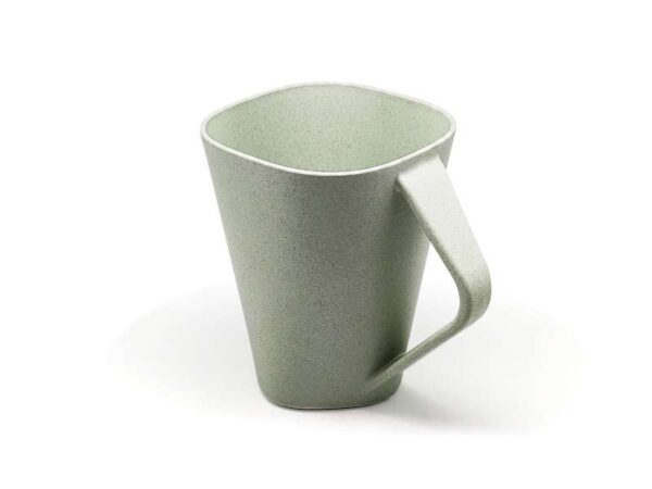Eco Bran — Green (350ml) ♻️Biodegradable Wheat fiber mug - Image 2