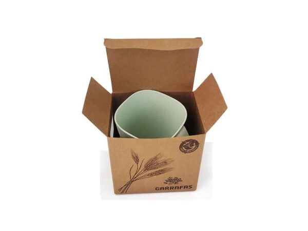Eco Bran — Green (350ml) ♻️Biodegradable Wheat fiber mug - Image 3