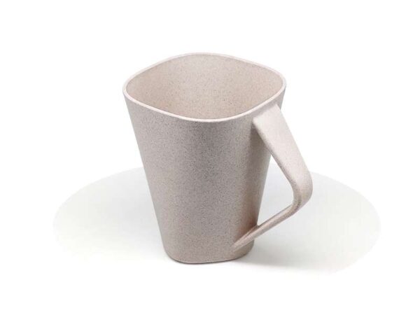 Eco Bran — Peach (350ml) ♻️Biodegradable Wheat fiber mug - Image 2