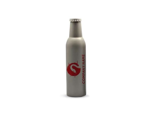 Quoke — Grey (430ml) Double walled vacuum bottle - Image 2