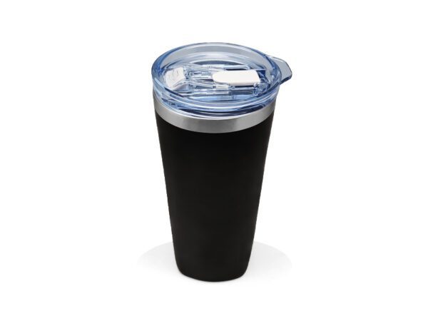 Sqrambler — Black (630ml) Stainless steel tumbler with straw - Image 3