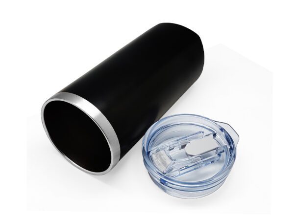 Sqrambler — Black (630ml) Stainless steel tumbler with straw - Image 4