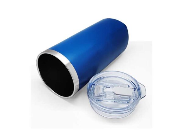 Sqrambler — Blue (630ml) Stainless steel tumbler with straw - Image 4