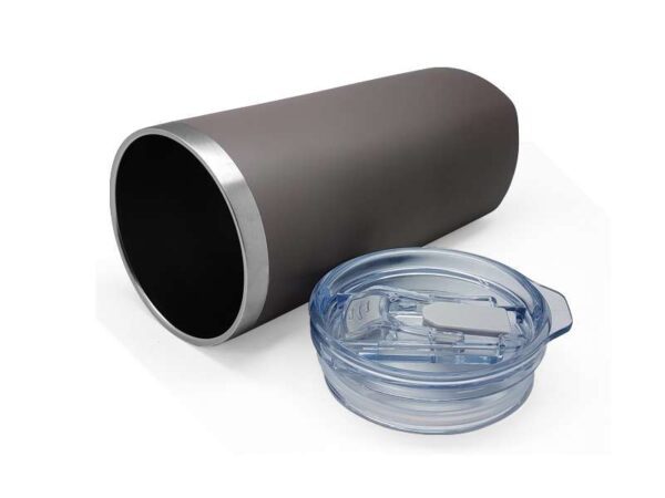 Sqrambler — Grey (630ml) Stainless steel tumbler with straw - Image 3
