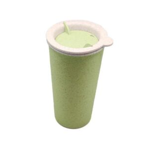 Eco Husk — Green (400ml) ♻️Biodegradable Wheat fibre cup