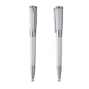 Foreman — White Classy lacquered black body ballpoint pen