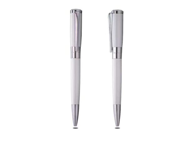 Foreman — White Classy lacquered black body ballpoint pen