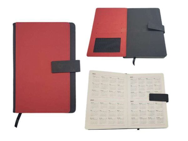 Furore — Red & Black A5 hard cover notebook