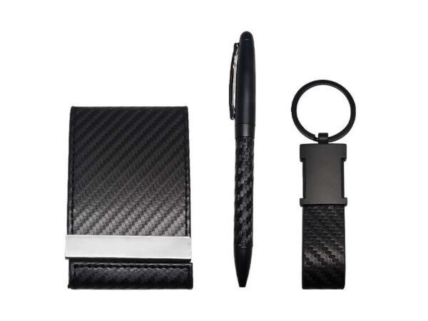 Carfi — Gift set With leatherette card holder, pen, & keychain - Image 2