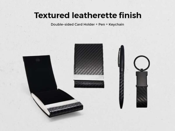 Carfi — Gift set With leatherette card holder, pen, & keychain - Image 3