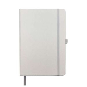 INexmatt — White A5 leatherette notebook