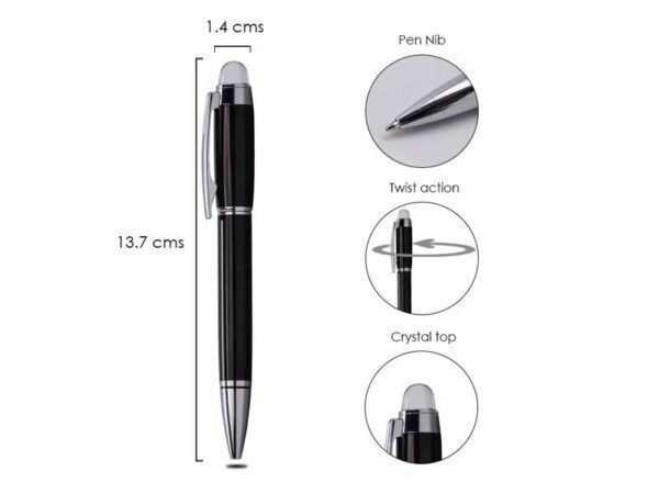 Montenegro — Steel nibbed ballpoint metal pen - Image 2