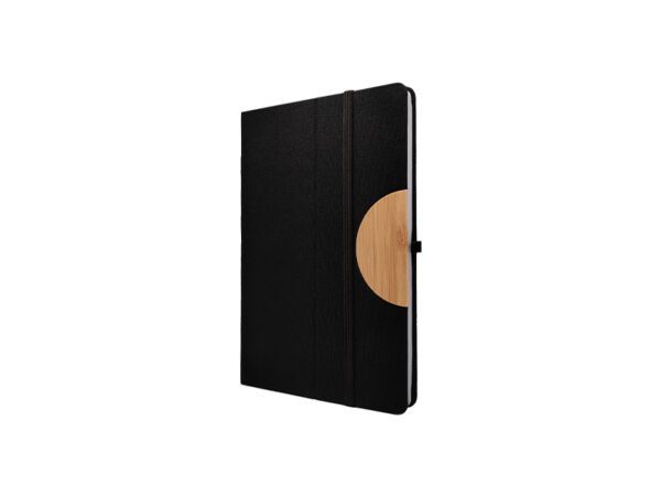 Caro — Black A5 Notebook with phone holder - Image 4