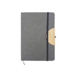 Caro — Grey A5 Notebook with phone holder