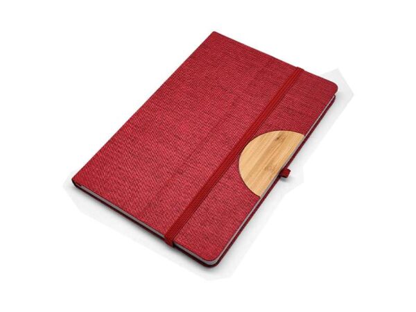 Caro — Red A5 Notebook with phone holder - Image 2