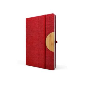 Caro — Red A5 Notebook with phone holder