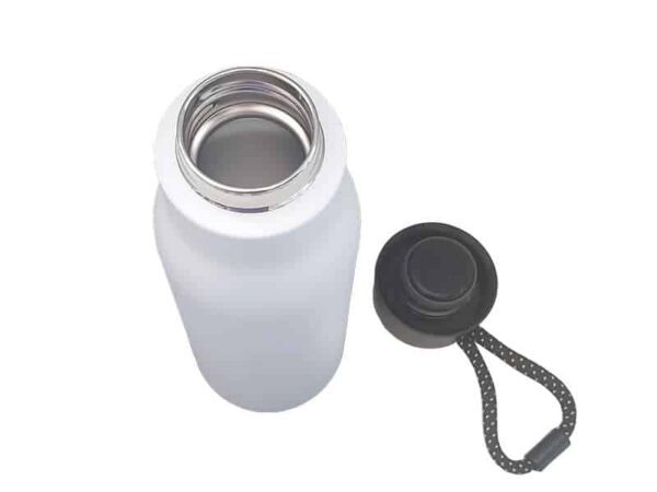 Omizu — White (500ml) Double wall stainless steel vacuum bottle - Image 2