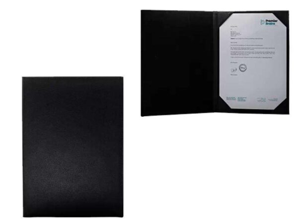 Preluxe Black — Ultimate Document Signing Folder