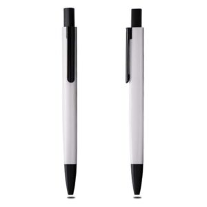 Prisma — White Triangle body ball point metal pen