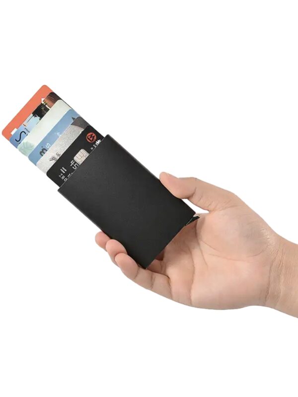 Pushion — Metal Card Holder with RFID Protection