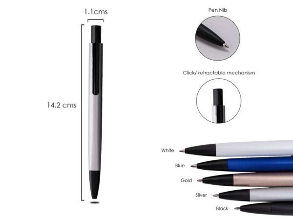 Prisma — Silver Triangle body ball point metal pen - Image 2