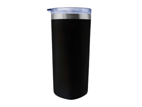 Sqrambler — Black (630ml) Stainless steel tumbler with straw