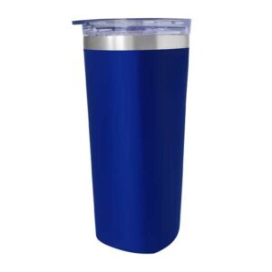 Sqrambler — Blue (630ml) Stainless steel tumbler with straw
