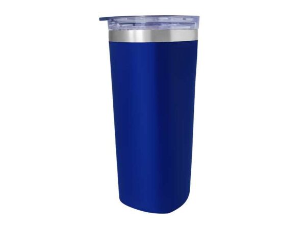 Sqrambler — Blue (630ml) Stainless steel tumbler with straw