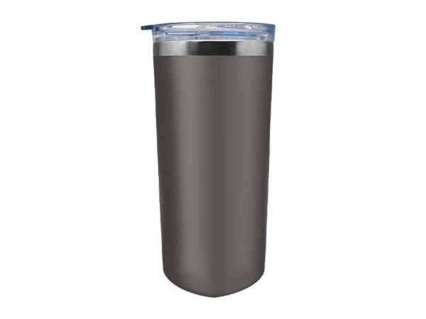 Sqrambler — Grey (630ml) Stainless steel tumbler with straw